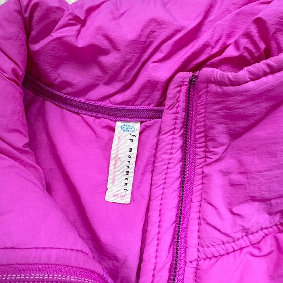 Free People Pippa Packable Puffer Jacket Hot Pink XS - Picture 8 of 14